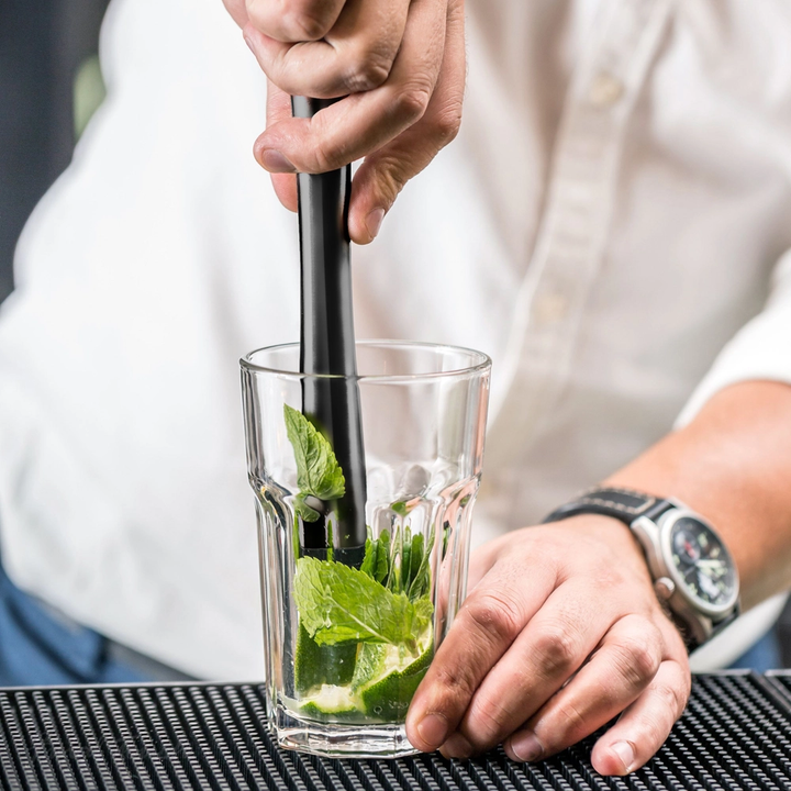 Pilon à cocktail - Noir chromé