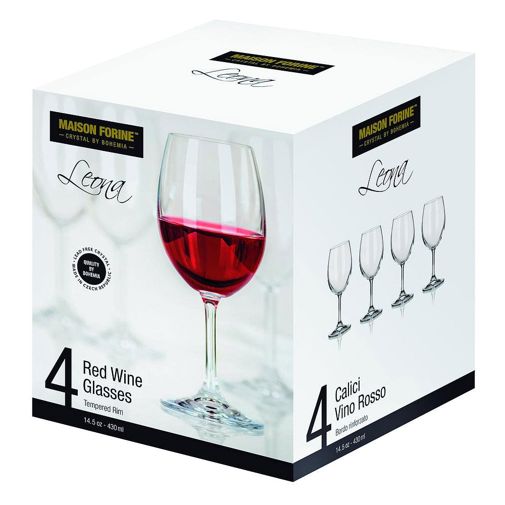 Verre à vin rouge Leona 430 ml - boite de 4