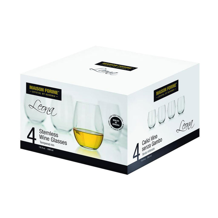 Verre à vin sans pied - boite de 4