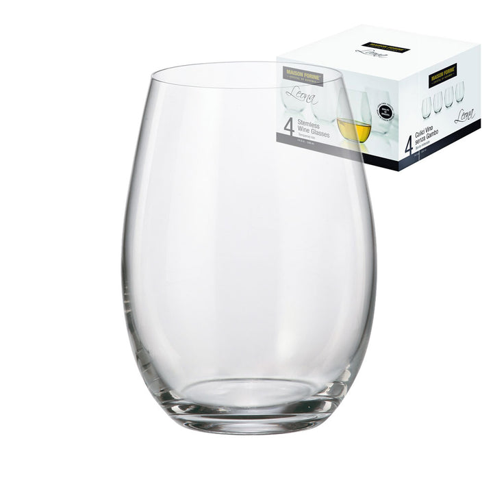 Verre à vin sans pied - boite de 4